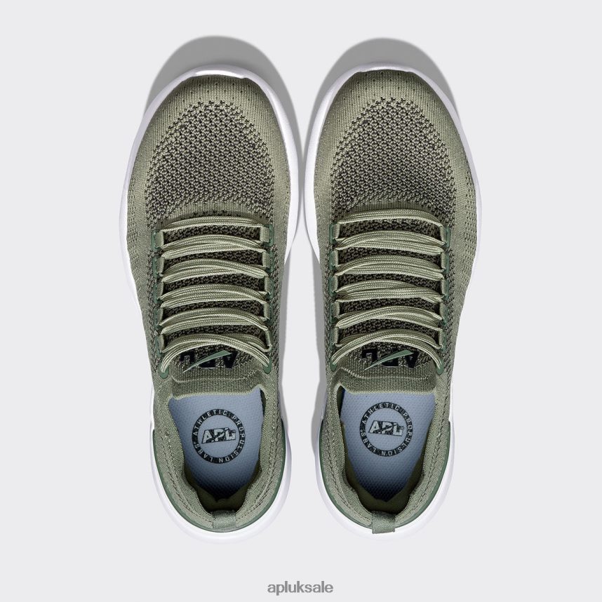 APL TechLoom Breeze 35 - VH8XNZ214 APL Shoes UK Fatigue/Black/White Women Running