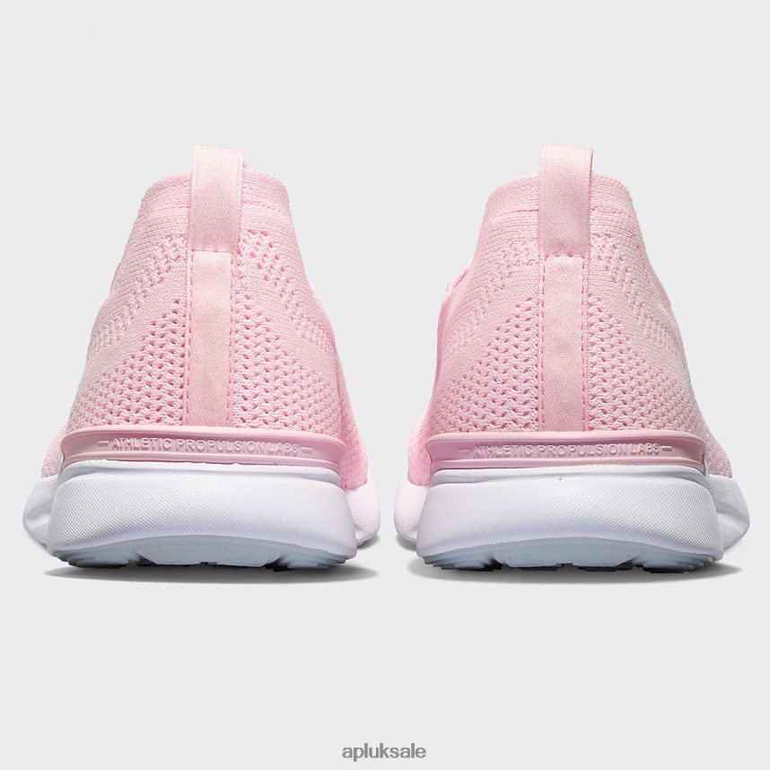 APL TechLoom Breeze 37 - VH8XNZ366 APL Shoes UK Metallic Bleached Pink/White Women Running