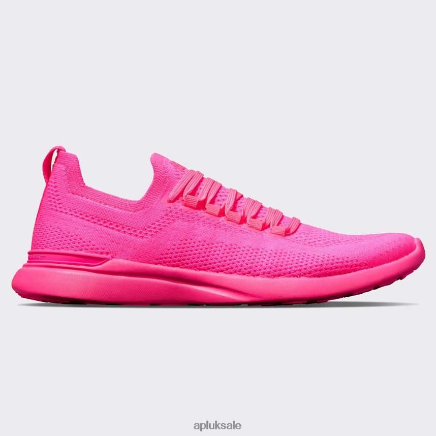 APL TechLoom Breeze 37 - VH8XNZ431 APL Shoes UK Fusion Pink Women Running