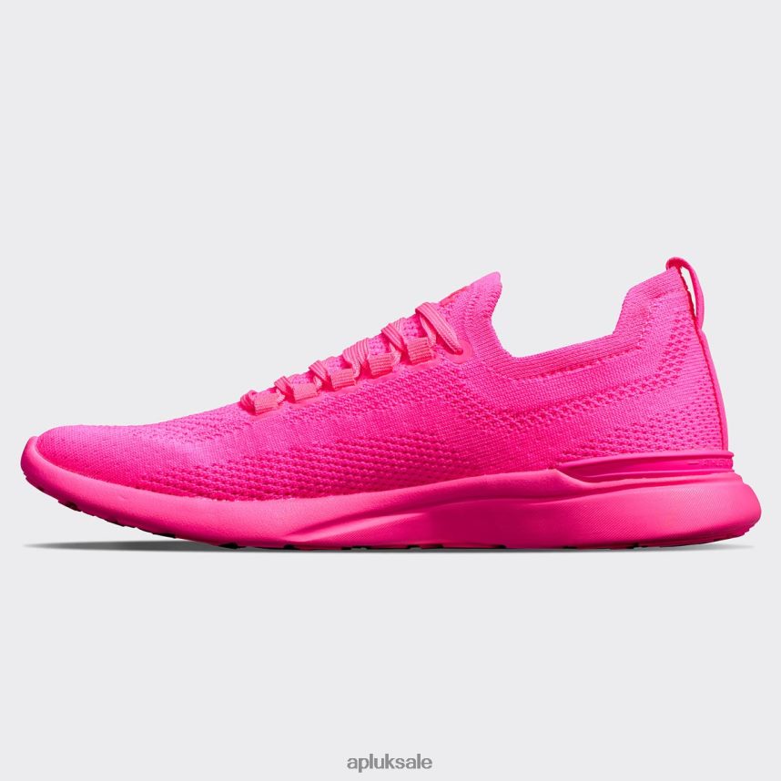 APL TechLoom Breeze 37 - VH8XNZ431 APL Shoes UK Fusion Pink Women Running