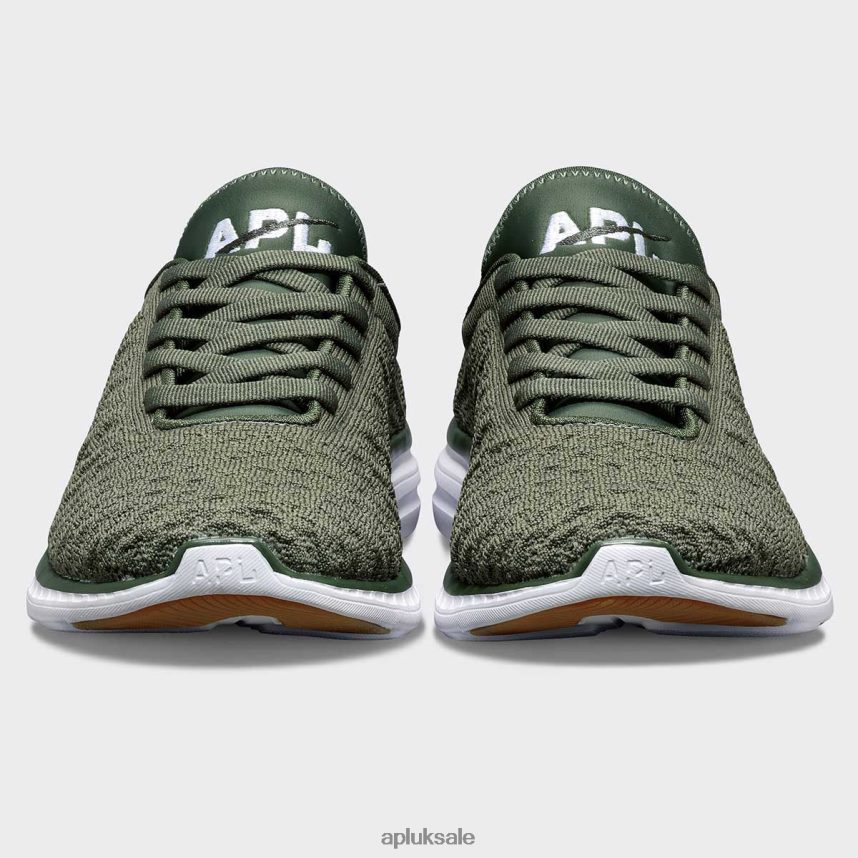 APL TechLoom Phantom 42 - VH8XNZ112 APL Shoes UK Fatigue/White/Gum Women Running