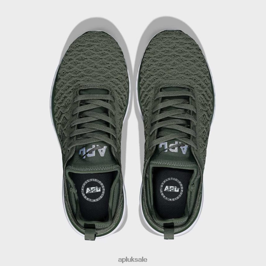 APL TechLoom Phantom 42 - VH8XNZ112 APL Shoes UK Fatigue/White/Gum Women Running