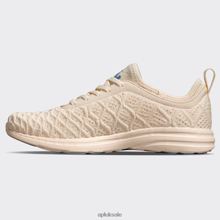 APL TechLoom Phantom 42 - VH8XNZ28 APL Shoes UK Vanilla/Coastal Blue Women Running