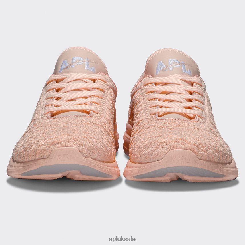APL TechLoom Phantom 42 - VH8XNZ38 APL Shoes UK Faded Peach/White Women Running