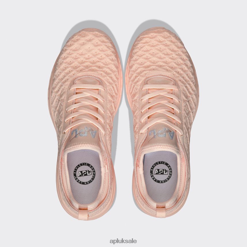 APL TechLoom Phantom 42 - VH8XNZ38 APL Shoes UK Faded Peach/White Women Running