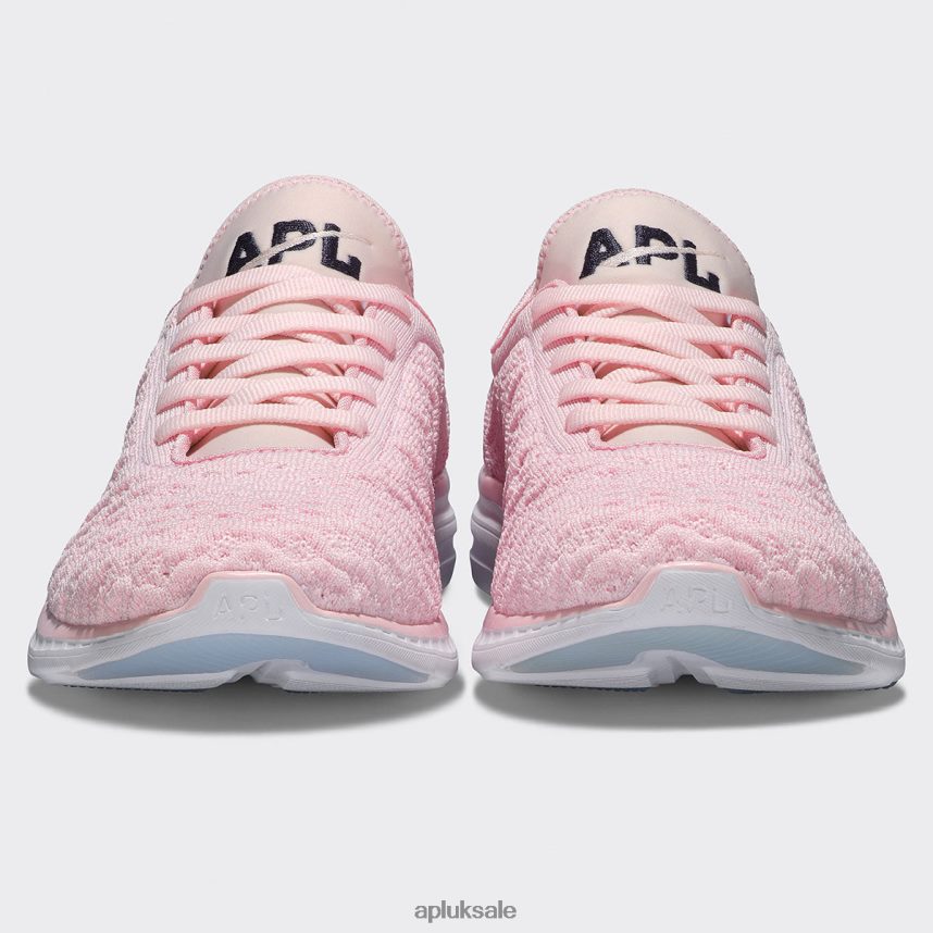 APL TechLoom Phantom 42 - VH8XNZ45 APL Shoes UK Bleached Pink/Navy/White Women Running