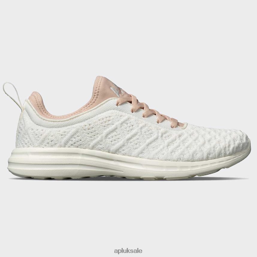APL TechLoom Phantom 42 - VH8XNZ62 APL Shoes UK Ivory/Rose Dust Women Running