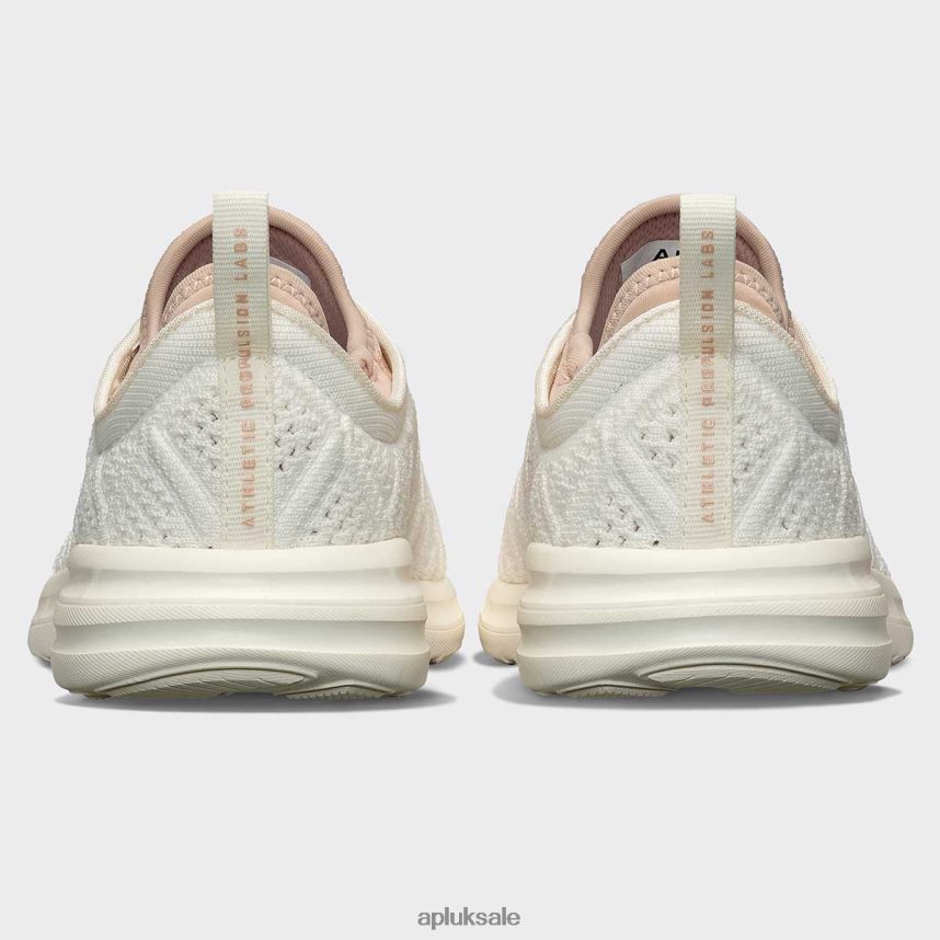 APL TechLoom Phantom 42 - VH8XNZ62 APL Shoes UK Ivory/Rose Dust Women Running