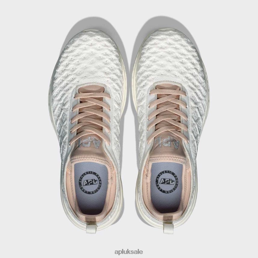 APL TechLoom Phantom 42 - VH8XNZ62 APL Shoes UK Ivory/Rose Dust Women Running