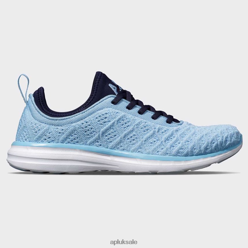 APL TechLoom Phantom 42 - VH8XNZ76 APL Shoes UK Ice Blue/Navy/White Women Running