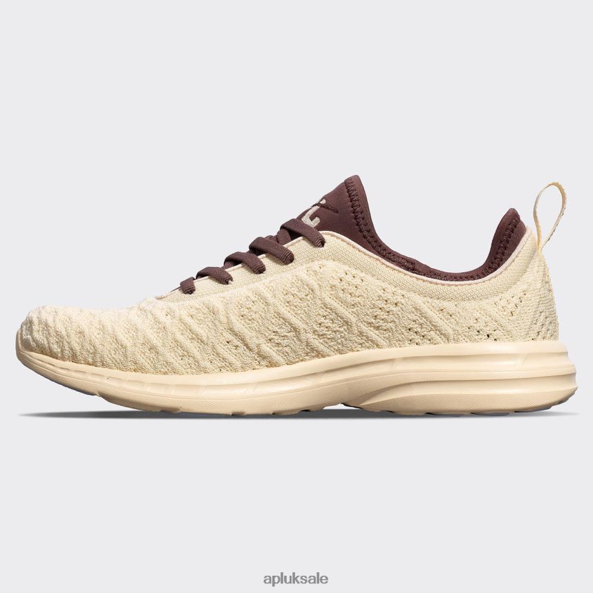 APL TechLoom Phantom 43 - VH8XNZ152 APL Shoes UK Vanilla/Chocolate Women Running