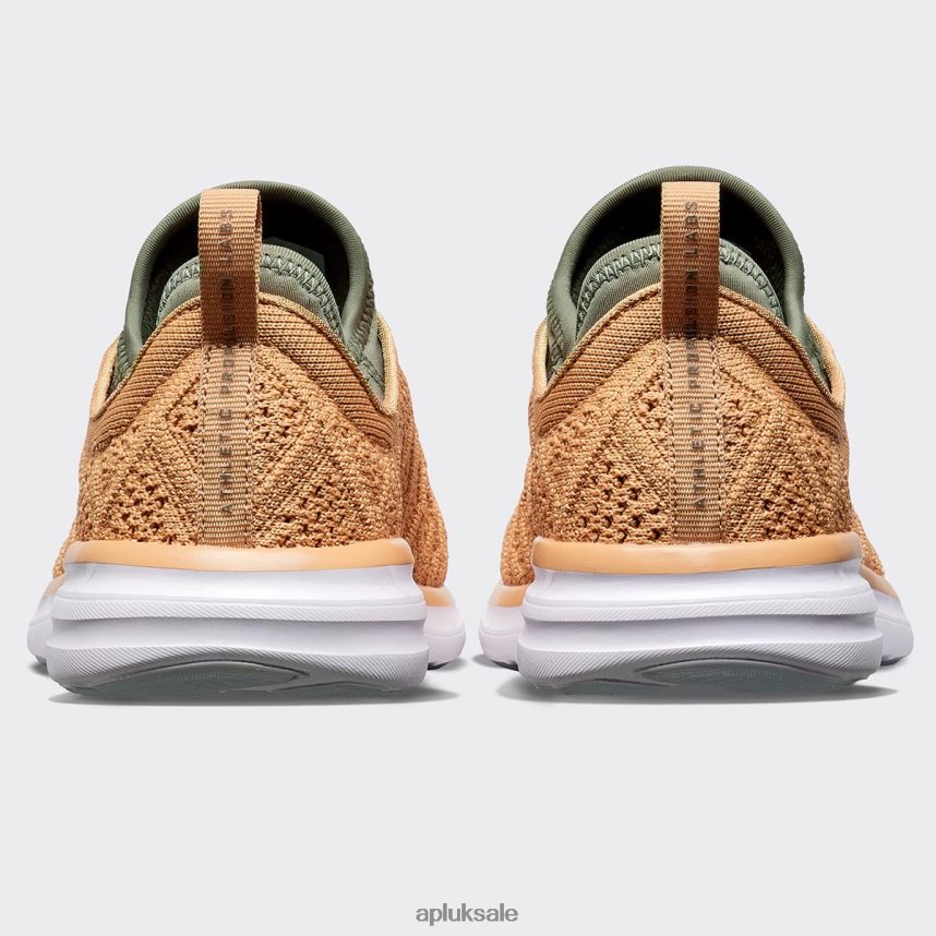 APL TechLoom Phantom 43 - VH8XNZ153 APL Shoes UK Tan/Fatigue/White Women Running