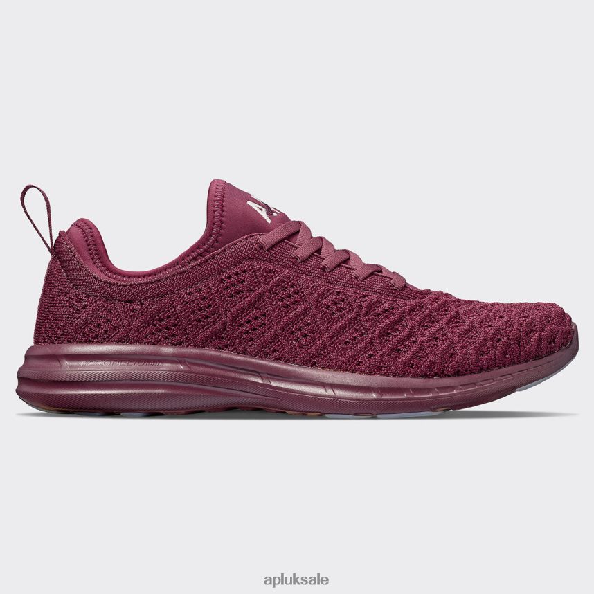 APL TechLoom Phantom 43 - VH8XNZ233 APL Shoes UK Burgundy/Creme Women Running