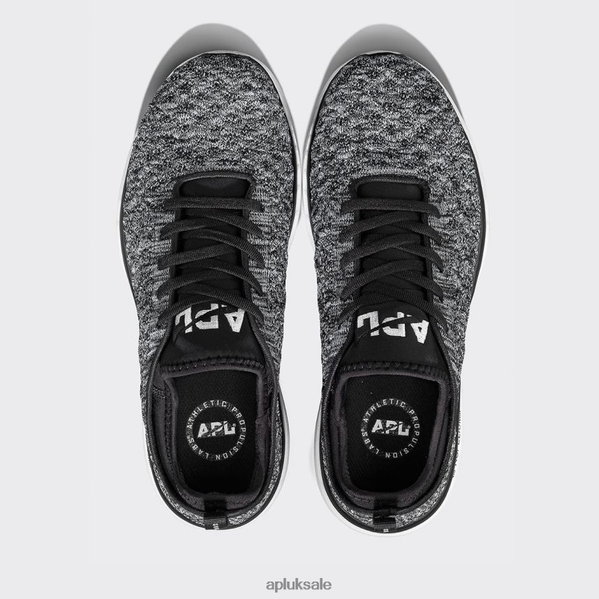 APL TechLoom Phantom 43 - VH8XNZ285 APL Shoes UK Black/White/Melange Women Running