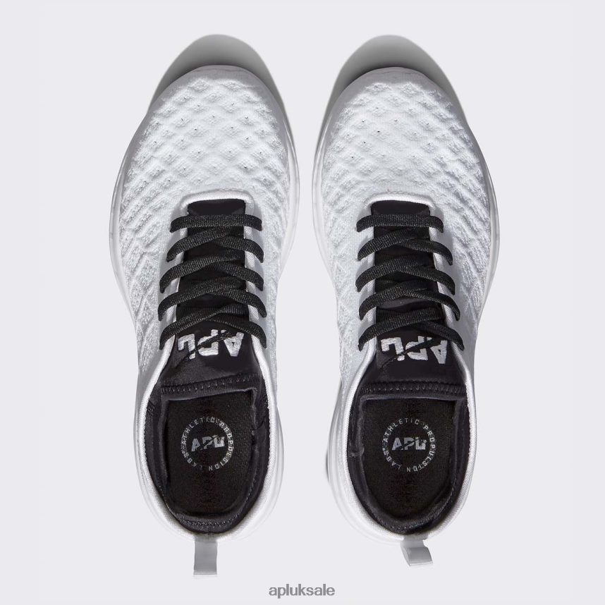 APL TechLoom Phantom 44 - VH8XNZ294 APL Shoes UK White/Black Women Running