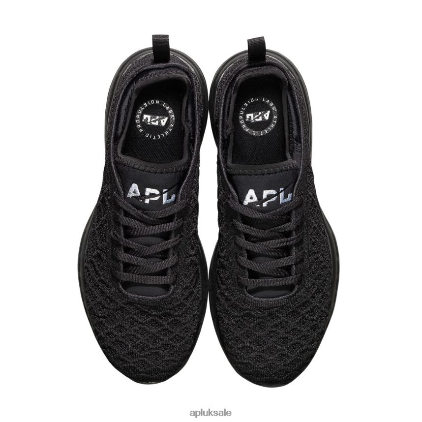APL TechLoom Phantom 44 - VH8XNZ296 APL Shoes UK Black/White Women Running