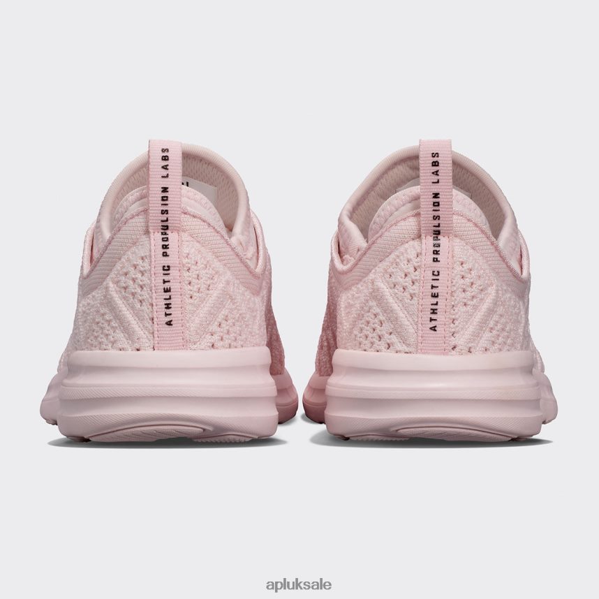 APL TechLoom Phantom 44 - VH8XNZ307 APL Shoes UK Bleached Pink/Black Women Running