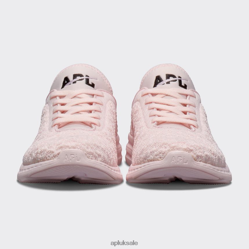 APL TechLoom Phantom 44 - VH8XNZ307 APL Shoes UK Bleached Pink/Black Women Running