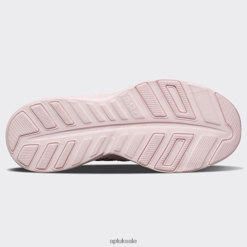 APL TechLoom Phantom 44 - VH8XNZ307 APL Shoes UK Bleached Pink/Black Women Running