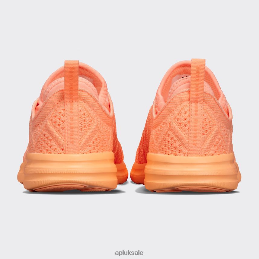 APL TechLoom Phantom 44 - VH8XNZ341 APL Shoes UK Neon Peach Women Running