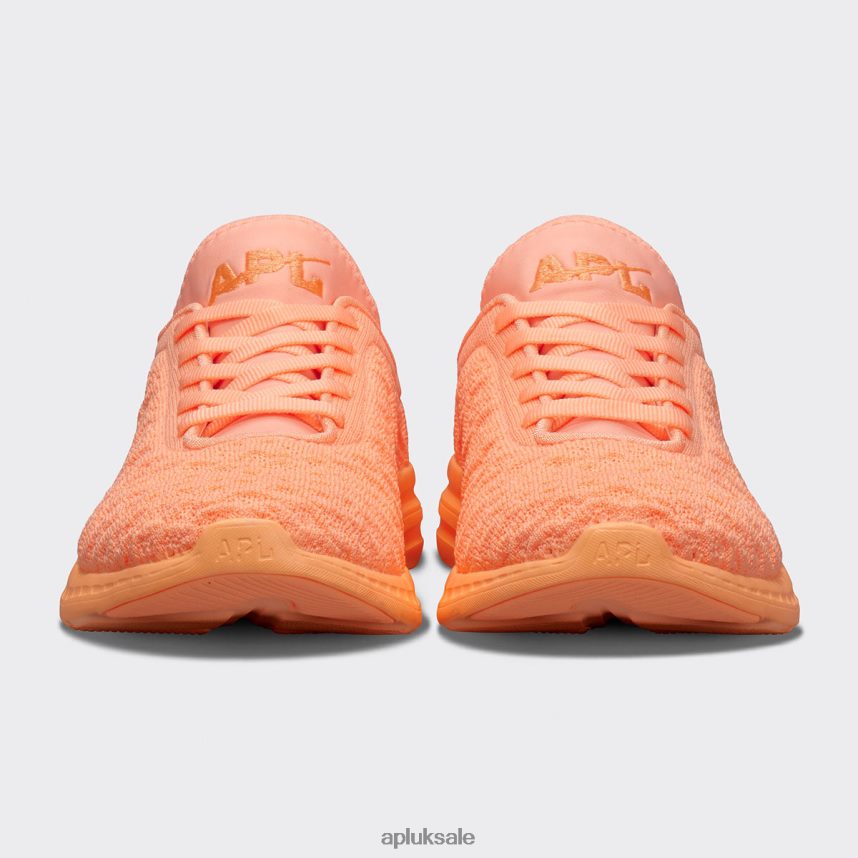APL TechLoom Phantom 44 - VH8XNZ341 APL Shoes UK Neon Peach Women Running
