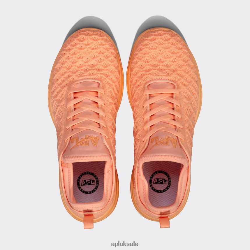 APL TechLoom Phantom 44 - VH8XNZ341 APL Shoes UK Neon Peach Women Running