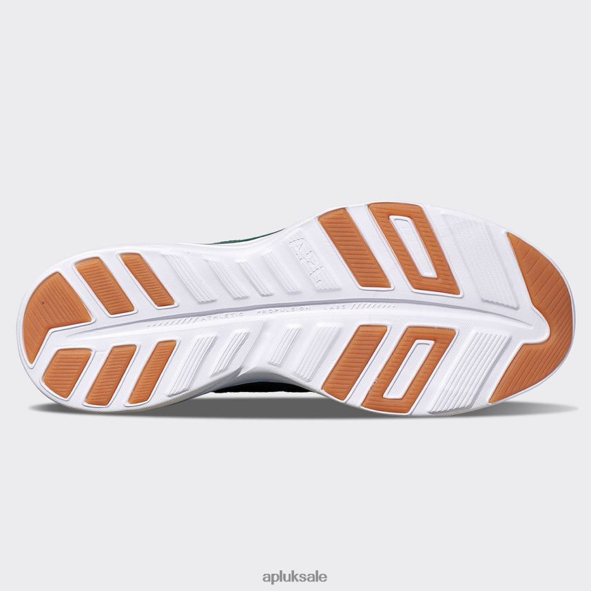 APL TechLoom Phantom 44 - VH8XNZ387 APL Shoes UK Great Green/White/Gum Women Running