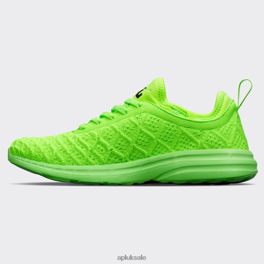 APL TechLoom Phantom 44 - VH8XNZ409 APL Shoes UK Green/Black/Clear Women Running