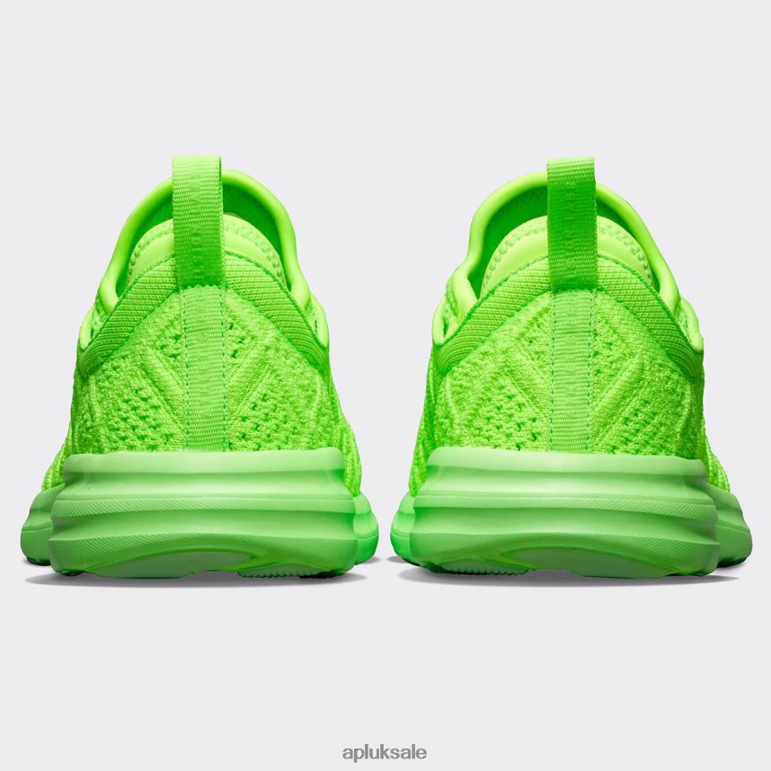 APL TechLoom Phantom 44 - VH8XNZ409 APL Shoes UK Green/Black/Clear Women Running
