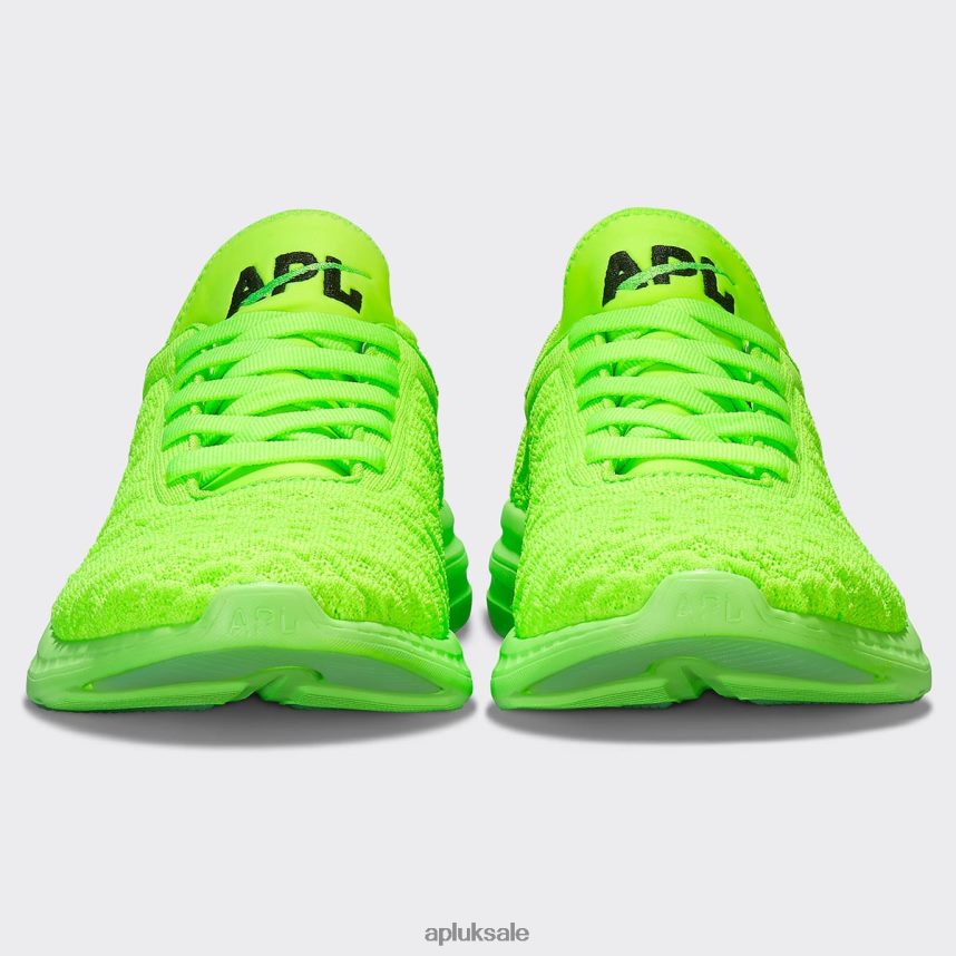 APL TechLoom Phantom 44 - VH8XNZ409 APL Shoes UK Green/Black/Clear Women Running