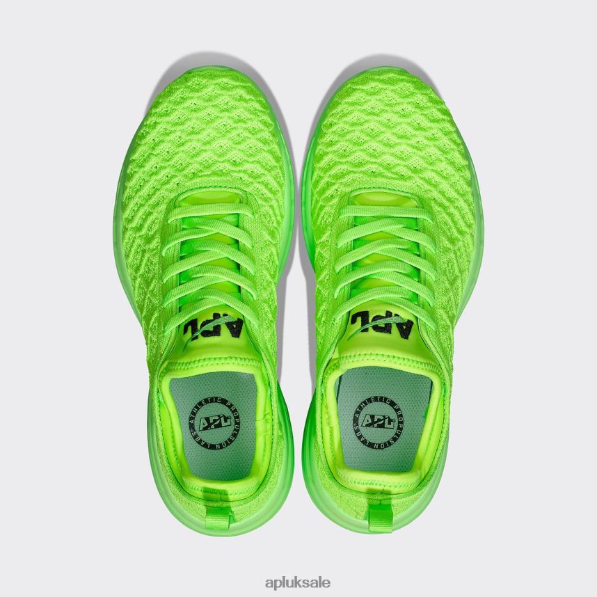 APL TechLoom Phantom 44 - VH8XNZ409 APL Shoes UK Green/Black/Clear Women Running