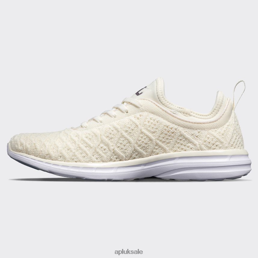 APL TechLoom Phantom 44 - VH8XNZ432 APL Shoes UK Pristine/Tundra/White Women Running