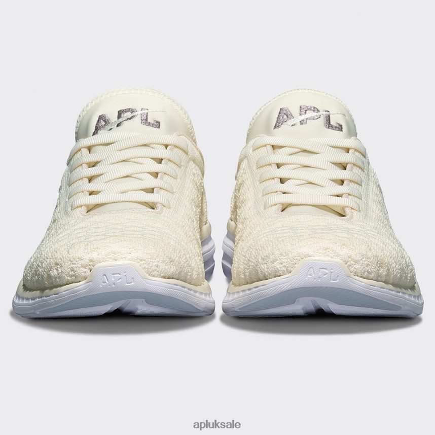APL TechLoom Phantom 44 - VH8XNZ432 APL Shoes UK Pristine/Tundra/White Women Running