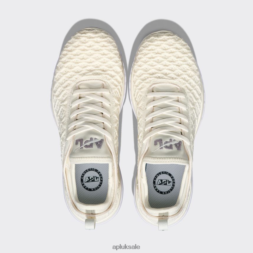 APL TechLoom Phantom 44 - VH8XNZ432 APL Shoes UK Pristine/Tundra/White Women Running