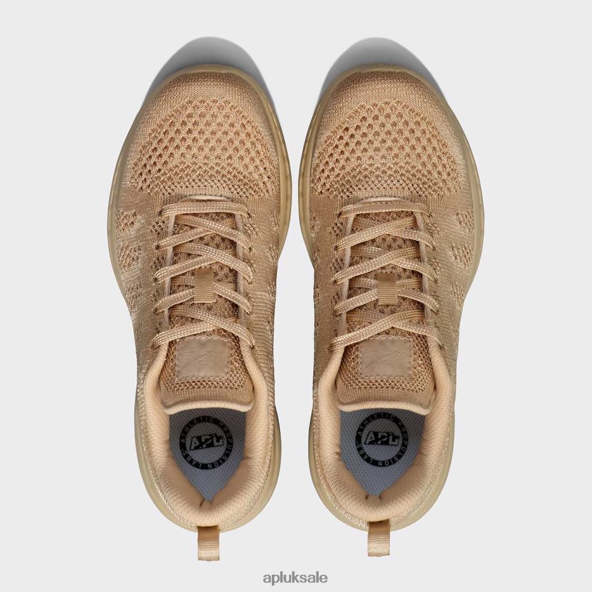APL TechLoom Pro 46 - VH8XNZ126 APL Shoes UK Metallic Champagne Women Running