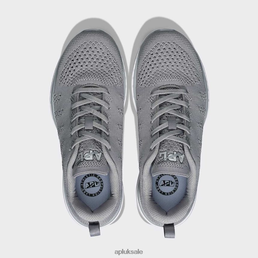 APL TechLoom Pro 46 - VH8XNZ55 APL Shoes UK Cement/Steel Grey/White Women Running