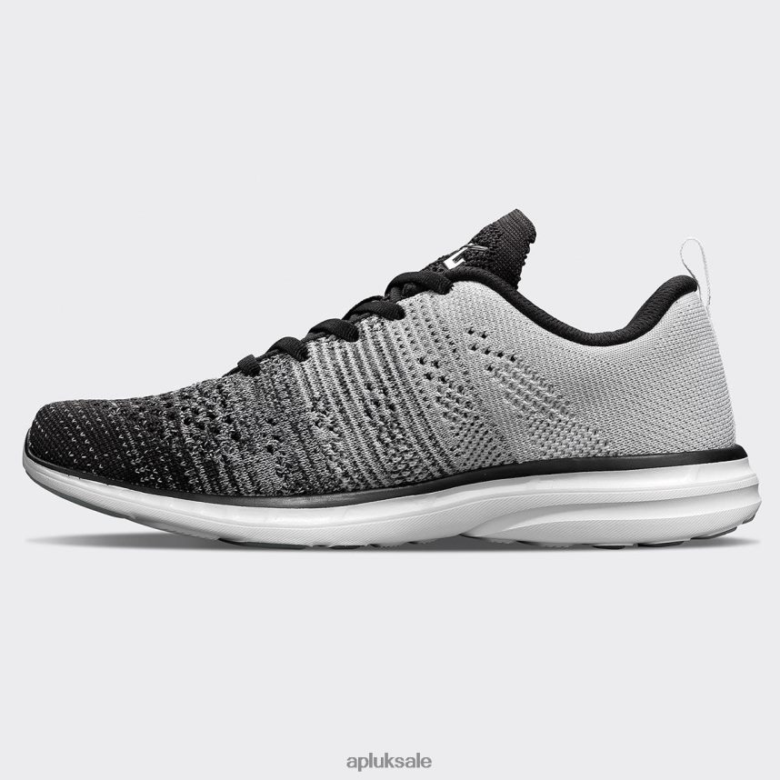 APL TechLoom Pro 47 - VH8XNZ281 APL Shoes UK Black/Heather Grey/White Women Running