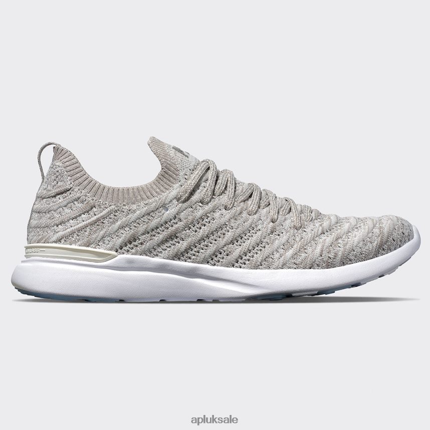 APL TechLoom Wave 56 - VH8XNZ18 APL Shoes UK Ivory/Tundra/Melange Women Running