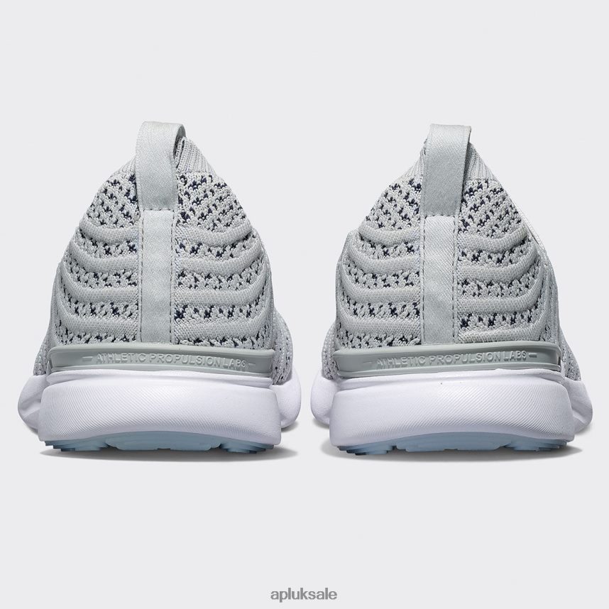 APL TechLoom Wave 56 - VH8XNZ20 APL Shoes UK Steel Grey/Navy/White Women Running