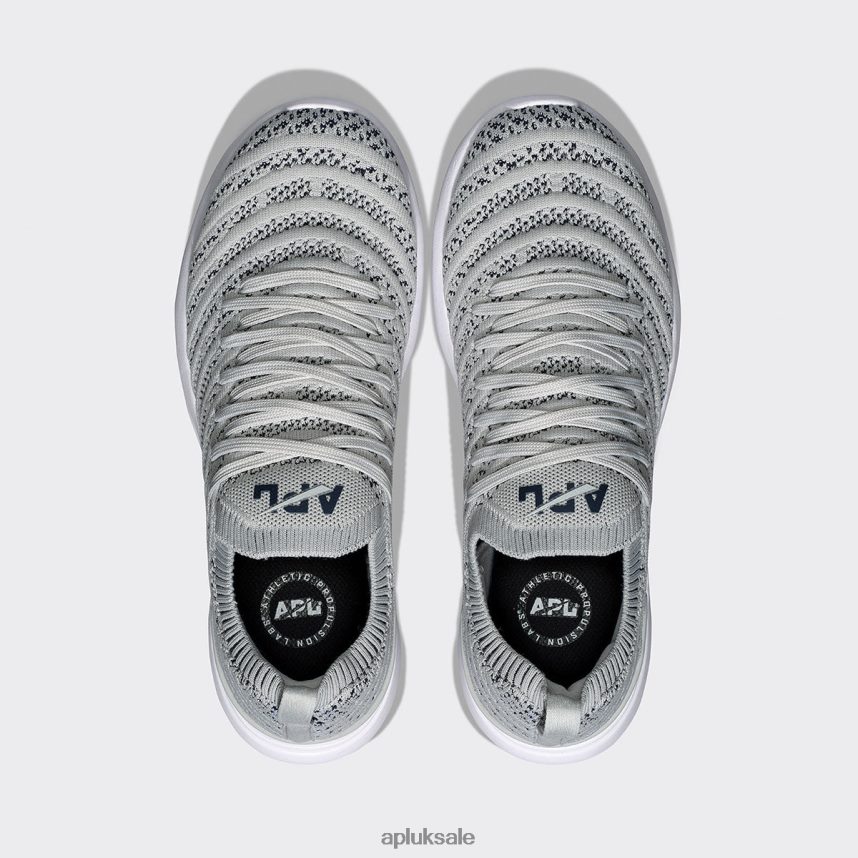 APL TechLoom Wave 56 - VH8XNZ20 APL Shoes UK Steel Grey/Navy/White Women Running