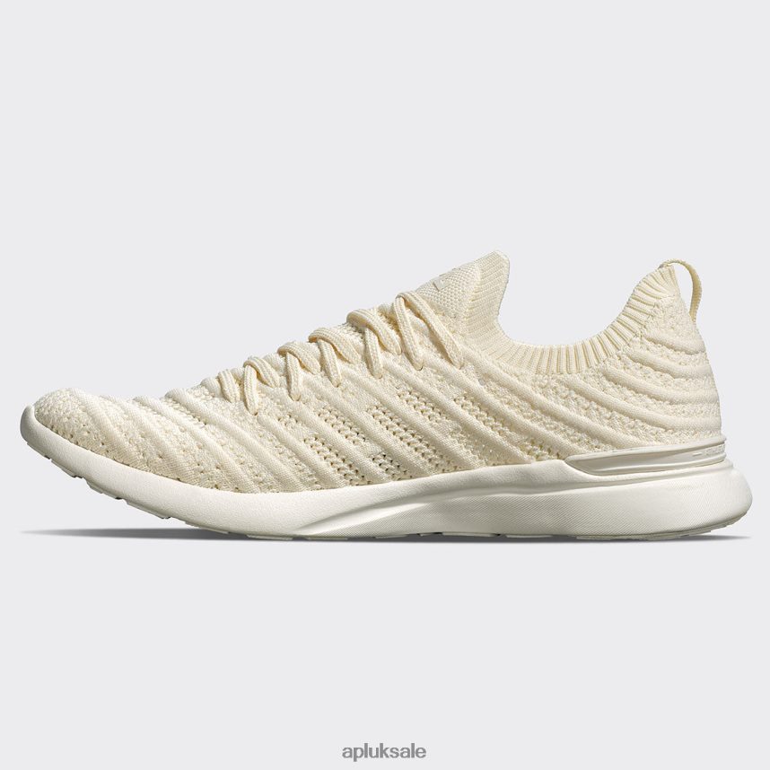 APL TechLoom Wave 56 - VH8XNZ26 APL Shoes UK Ivory/Vanilla/Melange Women Running