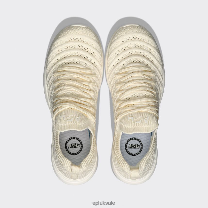 APL TechLoom Wave 56 - VH8XNZ26 APL Shoes UK Ivory/Vanilla/Melange Women Running