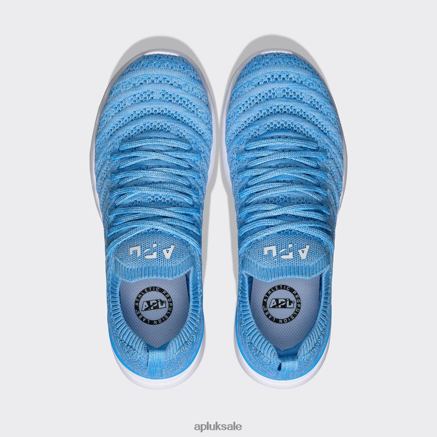 APL TechLoom Wave 56 - VH8XNZ32 APL Shoes UK Coastal Blue/Ice Blue/Melange Women Running