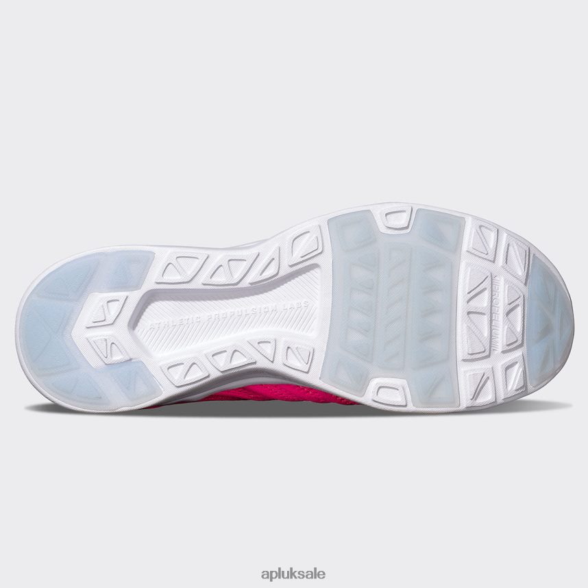 APL TechLoom Wave 56 - VH8XNZ37 APL Shoes UK Fusion Pink/Neon Peach/White Women Running