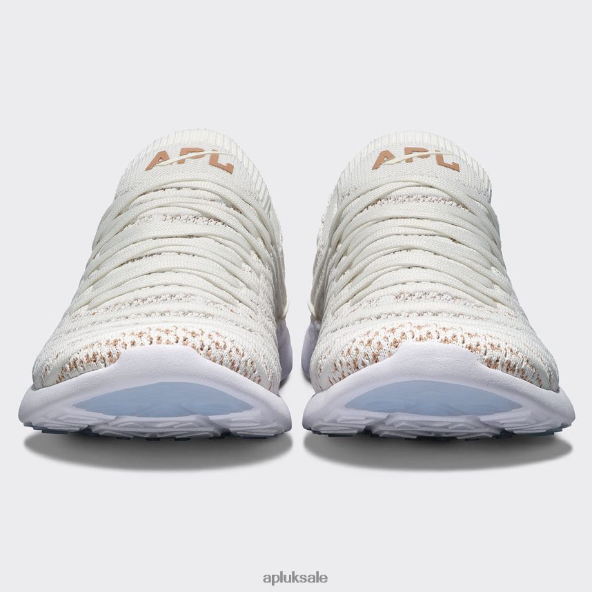 APL TechLoom Wave 56 - VH8XNZ42 APL Shoes UK Ivory/Caramel/White Women Running