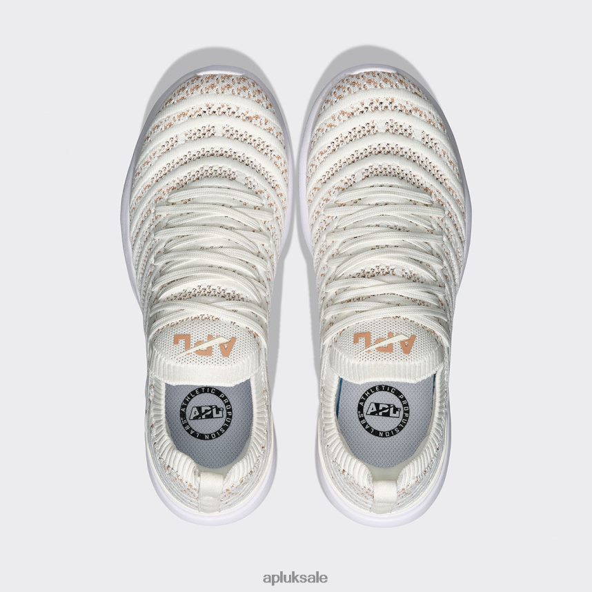 APL TechLoom Wave 56 - VH8XNZ42 APL Shoes UK Ivory/Caramel/White Women Running