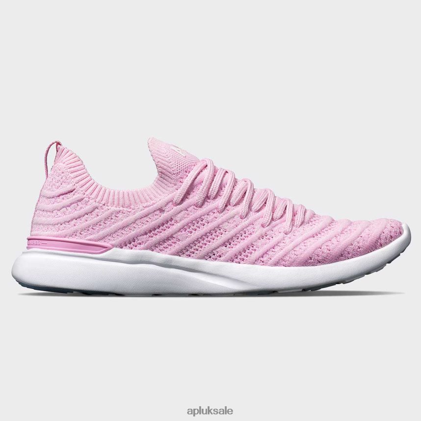 APL TechLoom Wave 56 - VH8XNZ60 APL Shoes UK Soft Pink/Bleached Pink/Melange Women Running