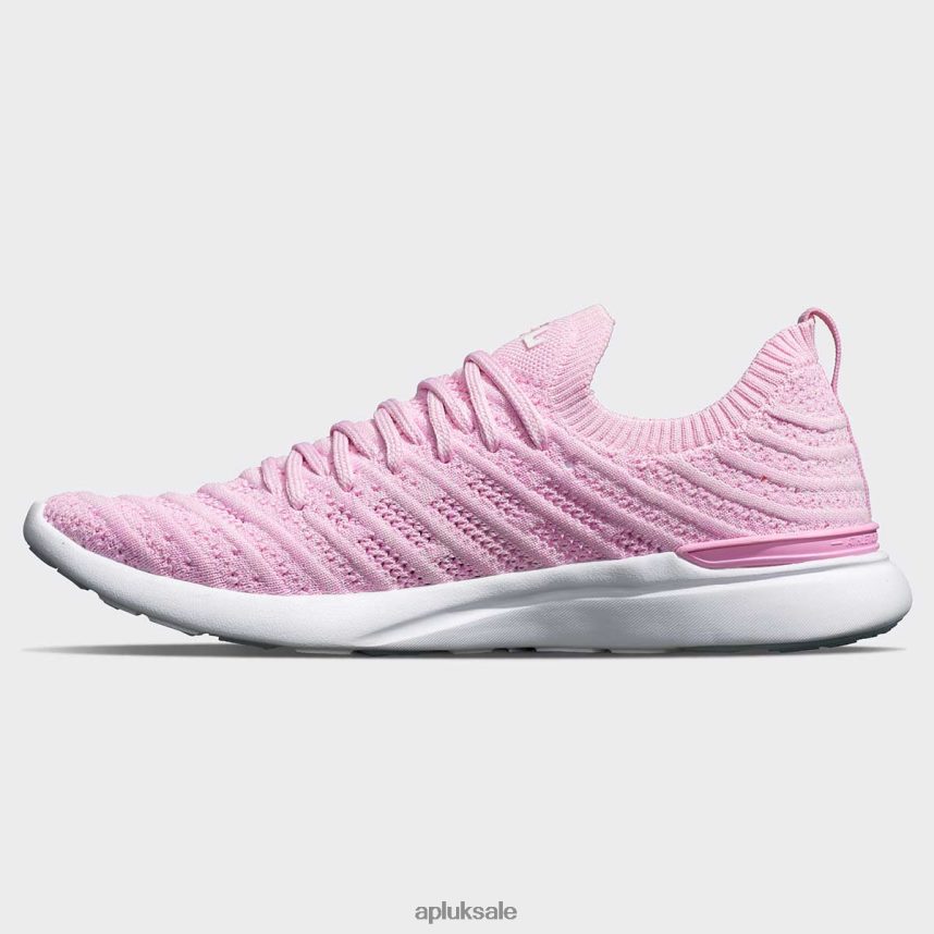 APL TechLoom Wave 56 - VH8XNZ60 APL Shoes UK Soft Pink/Bleached Pink/Melange Women Running