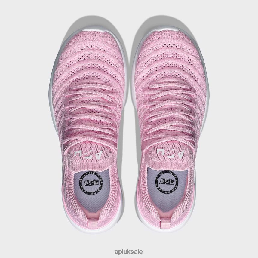 APL TechLoom Wave 56 - VH8XNZ60 APL Shoes UK Soft Pink/Bleached Pink/Melange Women Running