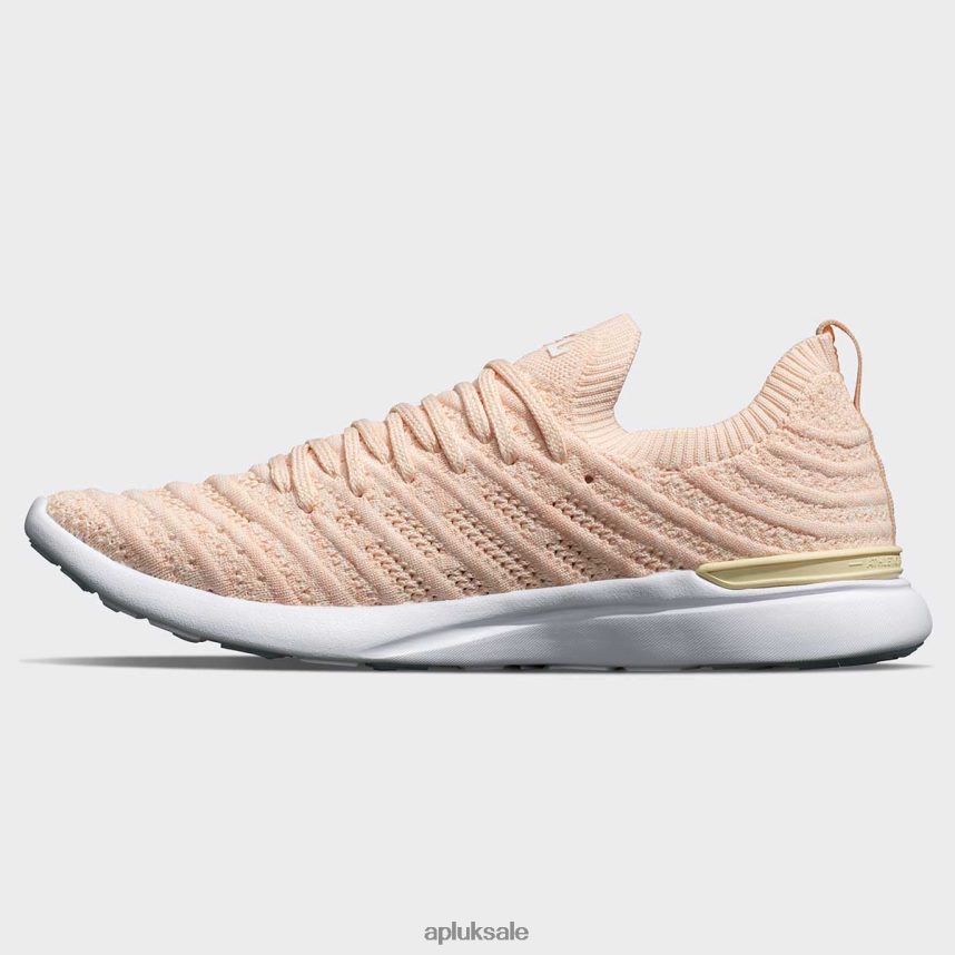 APL TechLoom Wave 56 - VH8XNZ70 APL Shoes UK Vanilla/Creme/Melange Women Running